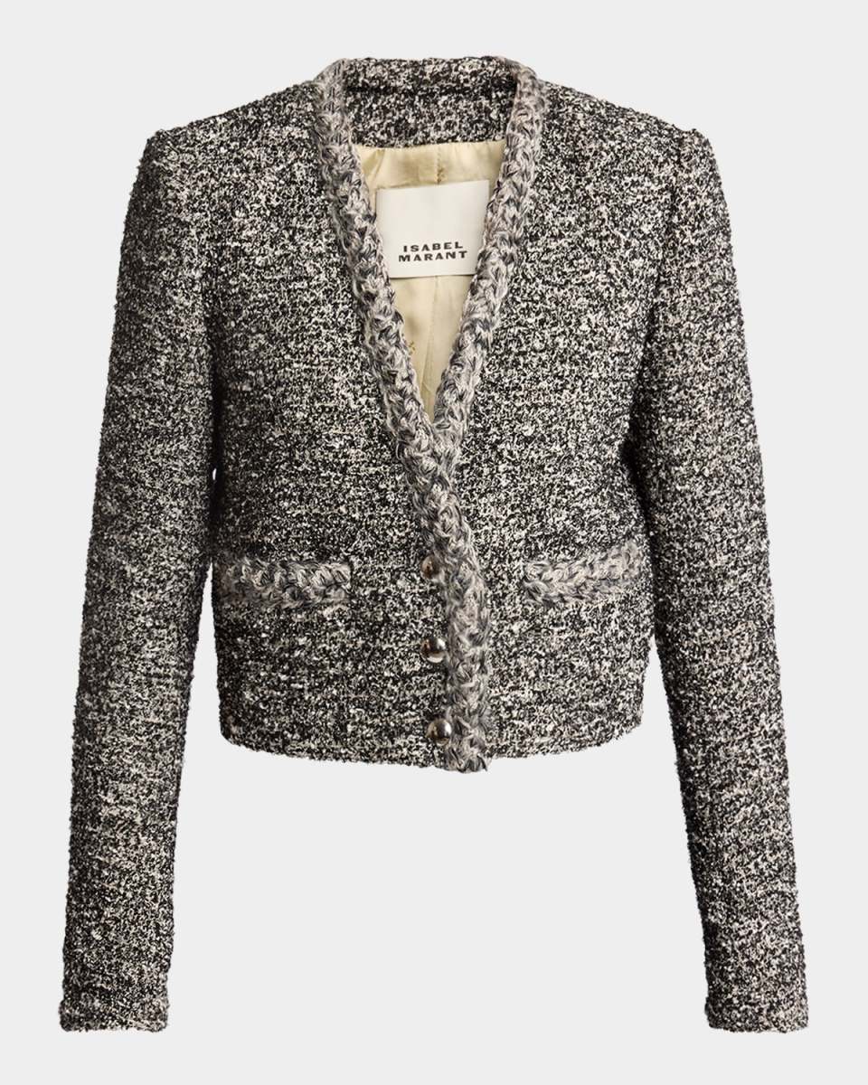 Gwendoline Boucle Single-Breasted Jacket
